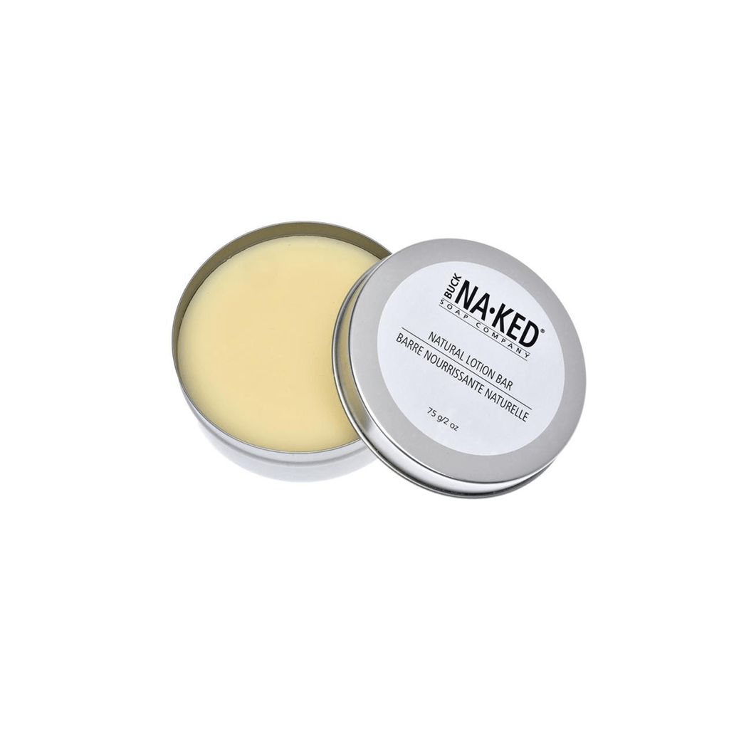 Buck Naked Soap Company All Natural Lotion Bar in plastic free packaging