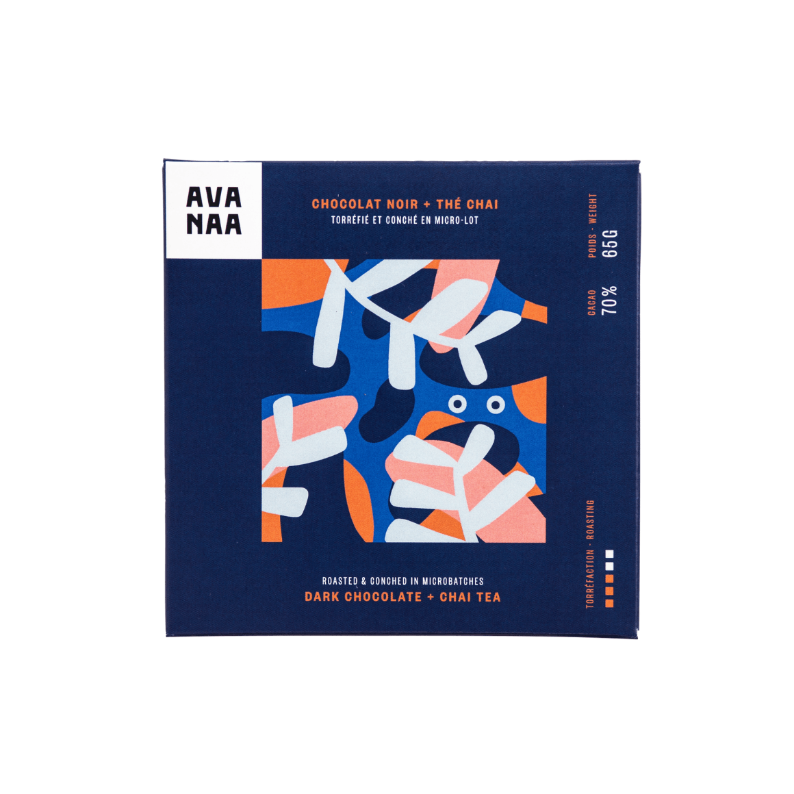 Avanaa Chai Infused Vegan Dark Chocolate Made In Canada