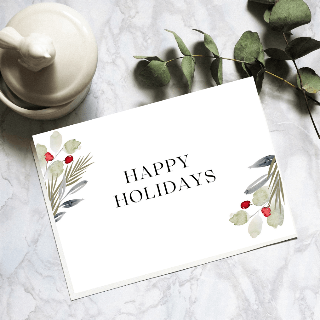 Happy Holidays Greeting Card