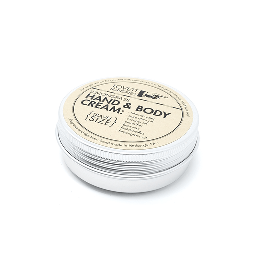 Zero waste hand and body lotion plastic free packaging closed side