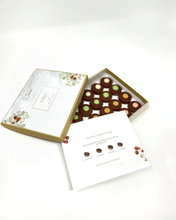 Handcrafted mini chocolate sables with assortment of ganaches