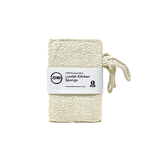 Loofah kitchen sponge set of 3 in plastic free packaging