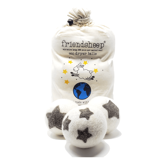 Natural wool Eco Dryer Balls Stars Galore set of 6