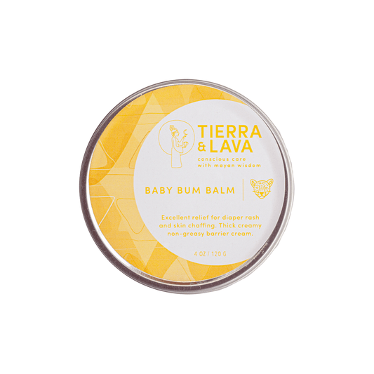 Tierra and Lava Plastic free All Natural Baby Bum Balm front