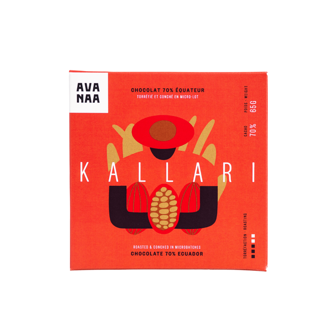Kallari by Avanaa a premium canadian vegan dark chocolate