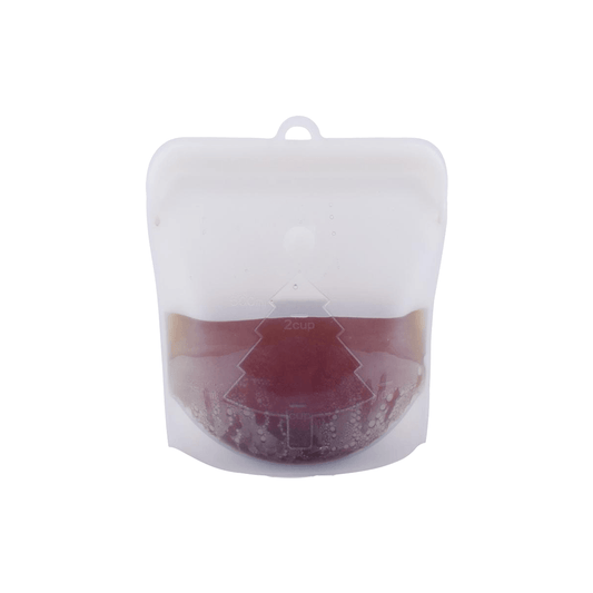 Reusable Silicone Snap Close Bag 2 cup volume can fit