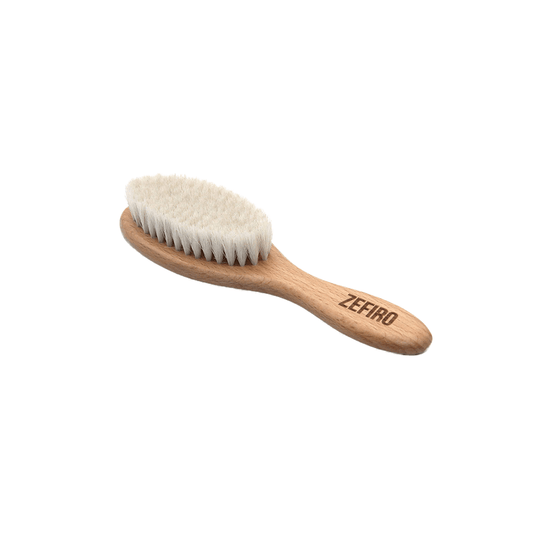 All natural wooden baby hair brush