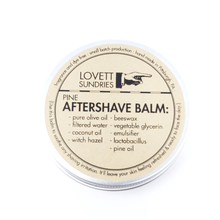 All natural aftershave balm  in closed tin container -Lovett 48g