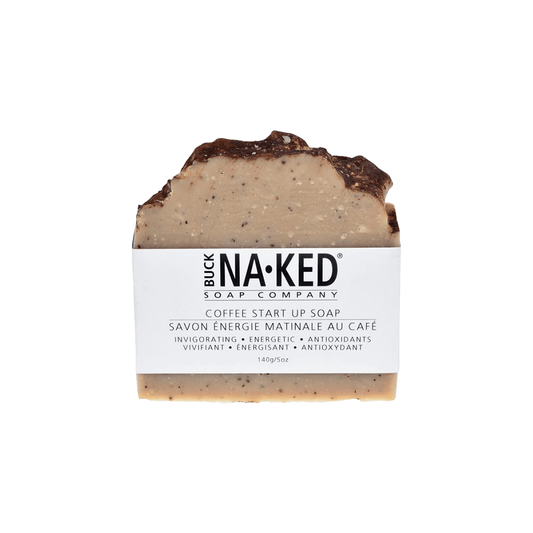 BUCK NAKED COFFE STARTUP SOAP BAR IN PLASTIC FREE PACKAGING