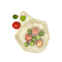 COTTON TOTE STRING BAG filled Vanilla color