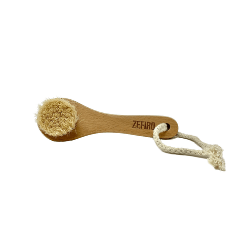 All natural dry exfoliating face brush