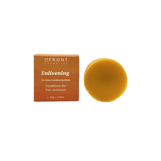 Upfront Cosmetics Enlivening Conditioner Bar plastic free packaging