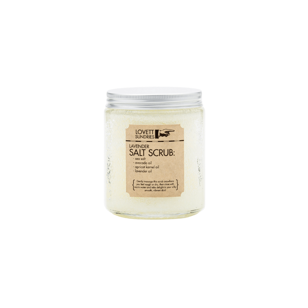 Lovett Sundries Exfoliating Sea Salt Scrub Lavender Front