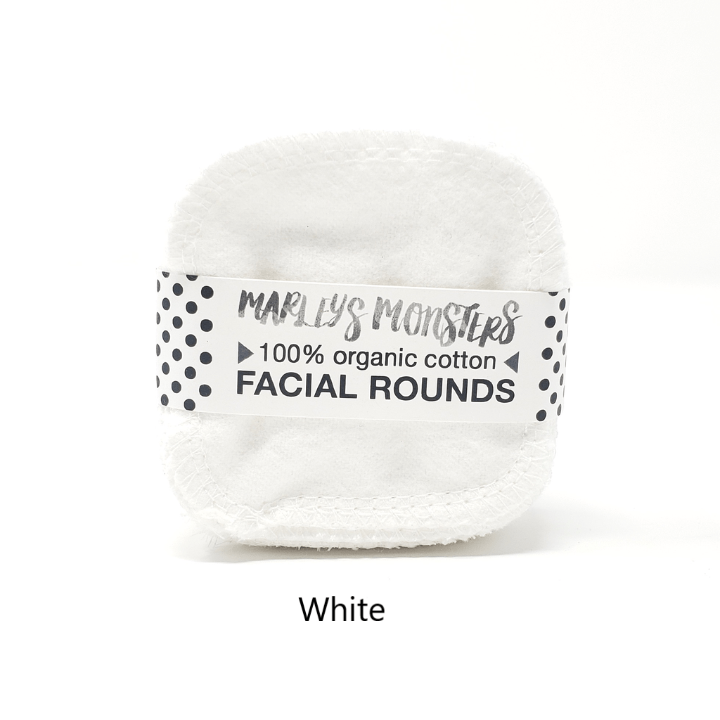Reusable cotton pads white pack of 20