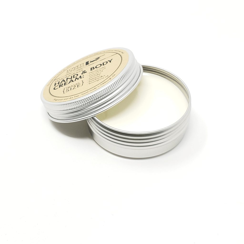 Zero waste hand and body lotion plastic free packaging open