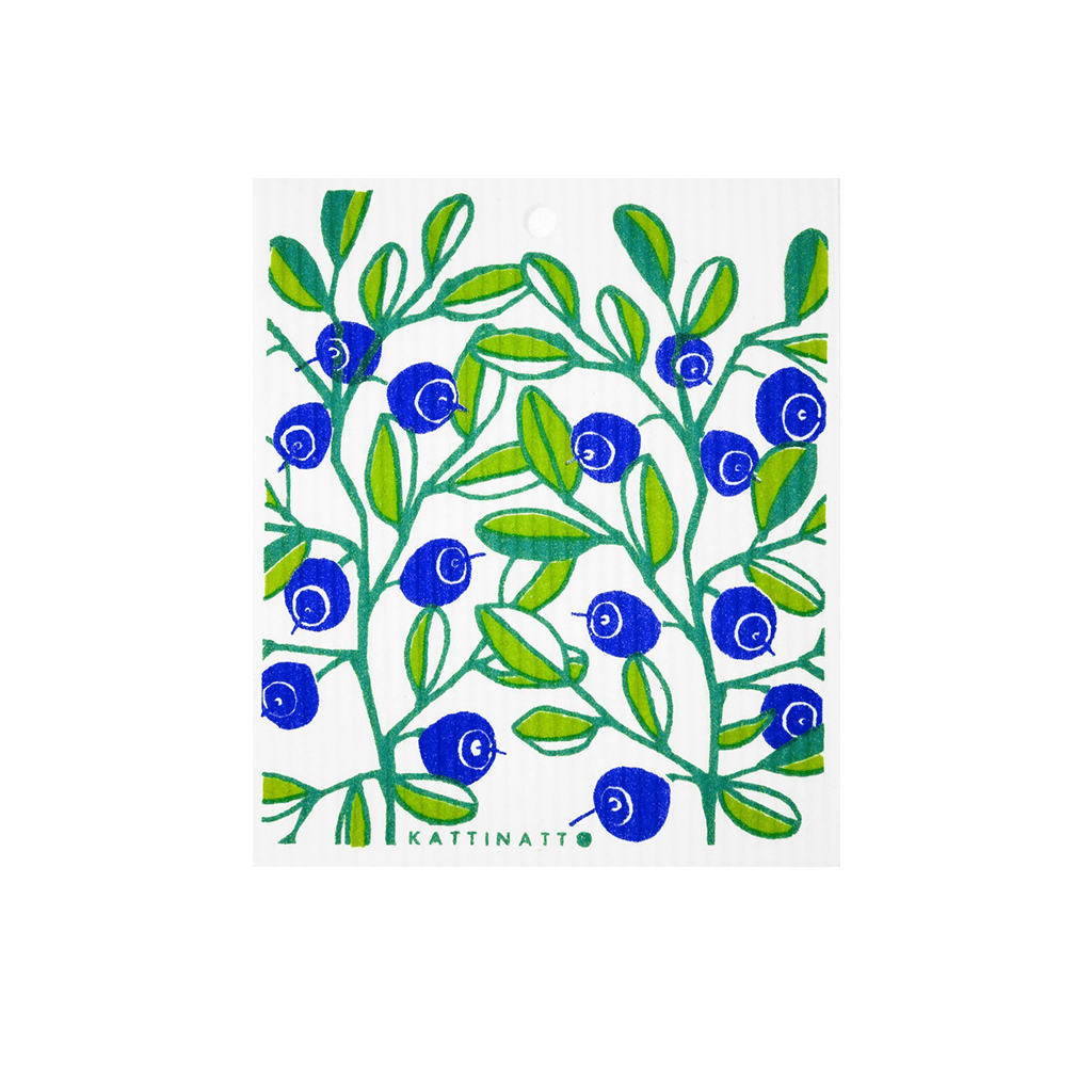 compostable swedish dishcloth-kattinatt- blueberries