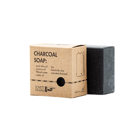 Activated Charcoal Soap in plastic free packaging