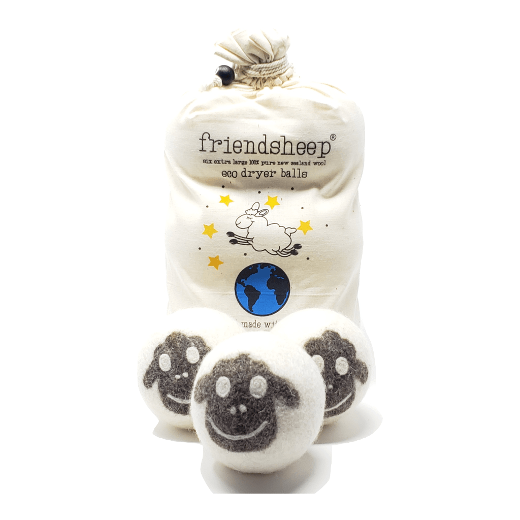 Natural wool Eco Dryer Balls Flock of Friends set of 6
