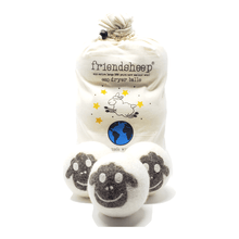 Natural wool Eco Dryer Balls Flock of Friends set of 6