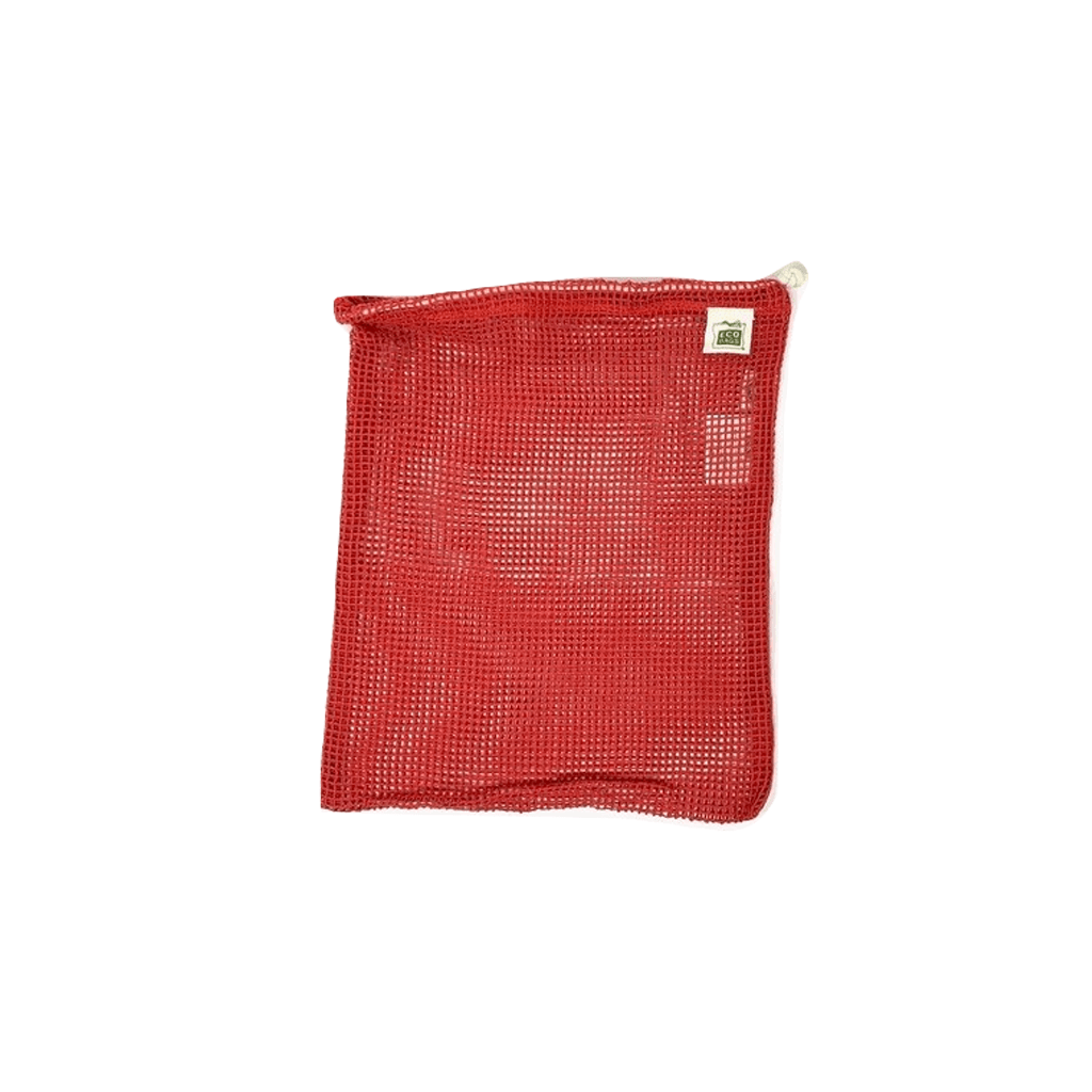 Organic cotton drawstring produce bag small colorful empty