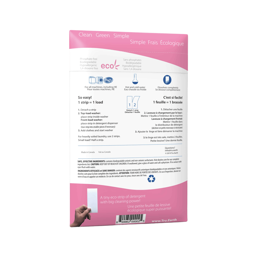Tru Earth Laundry Detergent - Hypoallergenic - 64 Pack