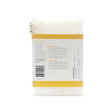 Twist Clean Natural Non-Scratch scour pad 2pack in plastic free packaging back