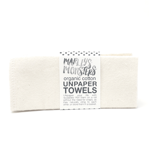 Unpaper Towels  reusable organic cotton 6 pack 