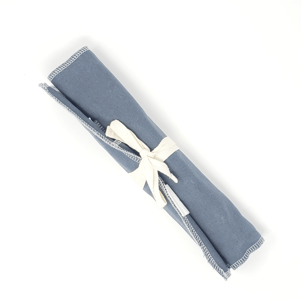 Portable utensil pouch alone closed