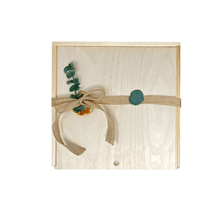 Christmas Wood Basket 