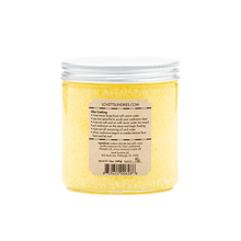 Vegan Cast Iron conditioner in glass container with tin lid back