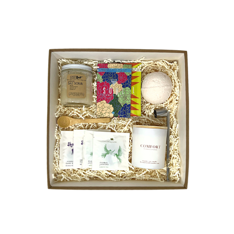 Premium relaxation gift basket sustainable luxury gift with premium products